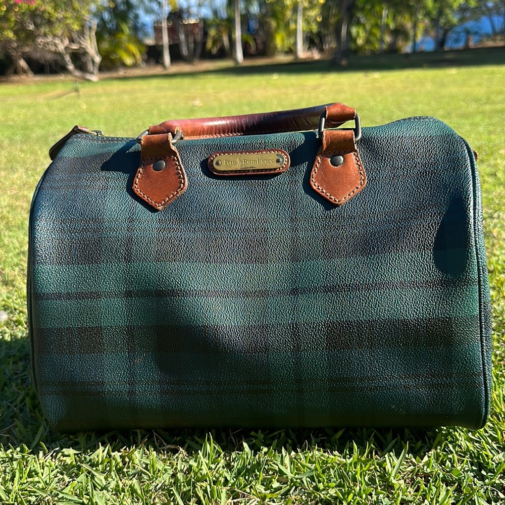 Authentic vintage 90’s POLO Ralph Lauren Speedy Hand Bag Original Green
